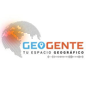 La imagen es de un logo para una empresa de geolocalización.